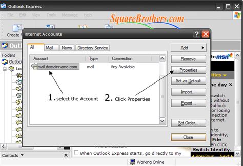 How to configure POP3 Accounts in OUTLOOK EXPRESS