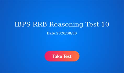 IBPS RRB Reasoning Test 10