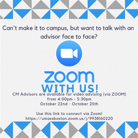 VIDEO ADVISING for students with 60+ credits! – College of Management ...