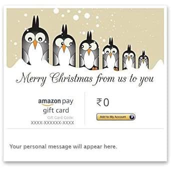 Merry Christmas (Penguins - From all of us) - Amazon Pay eGift Card ...