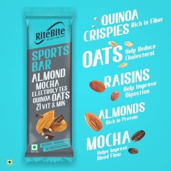 Buy Ritebite Nutrition Bar - Sports 40 gm Pouch Online at Best Price ...