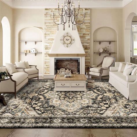 Amazon.com: TOPRUUG Washable Oriental Area Rug - 9x12 Rugs for Living ...