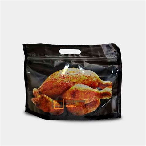 Roast Chicken Bag with zip lock | Clear Black - Packaging Depot Manila