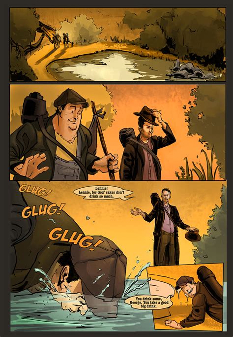 Of Mice And Men Book Drawing