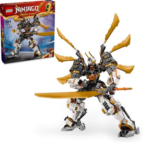 LEGO NINJAGO Cole’s Titan Dragon Mech Adventure Toy 71821 Building ...
