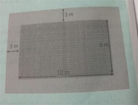 3 m 2 A rectangular garden of dimensions 12 m by 6 mis surrounded by a ...