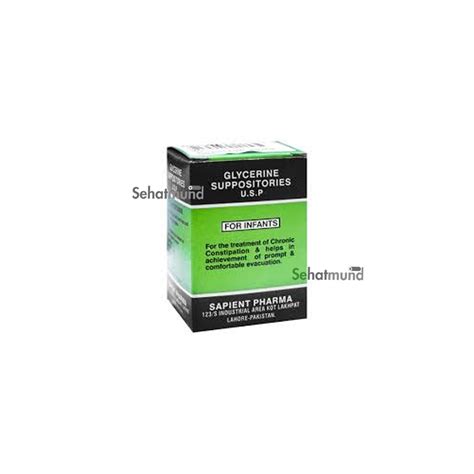 Glycerine Infant Suppositories – SehatMund Online Medicine