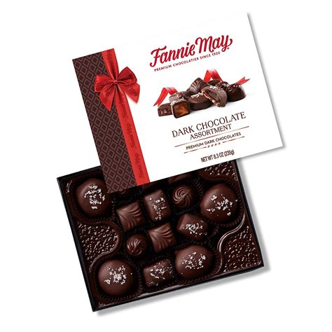 Amazon.com : Fannie May, Dark Chocolate Candy Assortment, 8.3 Oz Gift ...