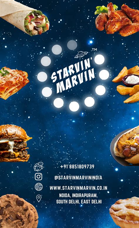 Starvin' Marvin Menu, Menu for Starvin' Marvin, Indirapuram, Ghaziabad ...