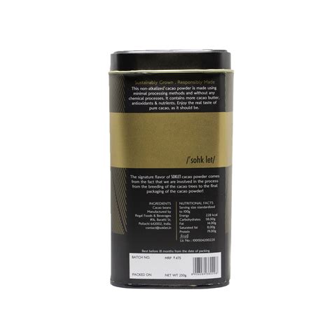 100% Cacao Powder (Non-Alkalised) – SOKLET