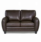 Image result for Brown Faux Leather Loveseat