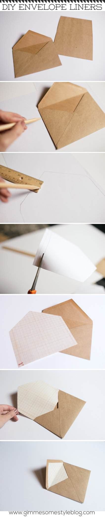 DIY Envelope Liners - Gimme Some Oven