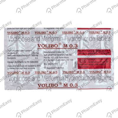 Volibo M 0.3mg Strip Of 10 Tablets: Uses, Side Effects, Price & Dosage ...