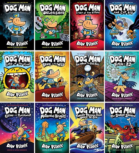 Dog Man Series Set of 12 Books: Dav Pilkey, 9781338741032,9781338741049 ...
