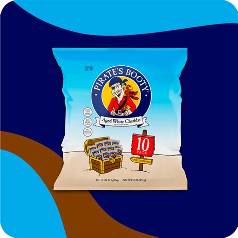 Pirate’s Booty Gluten-Free Aged White Cheddar Puffs, 0.5 oz, 10 – Slash ...