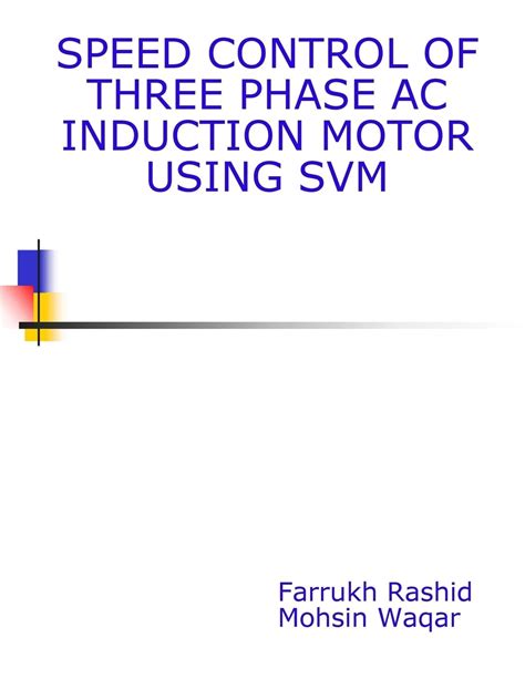 Buy Speed Control of Three Phase Ac Induction Motor Using Svm Book ...