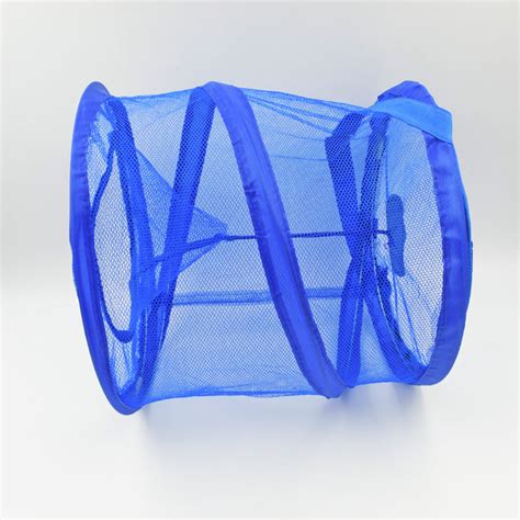 Mesh Popup Laundry Hamper, Foldable Portable Cylindrical Dirty Clothes ...