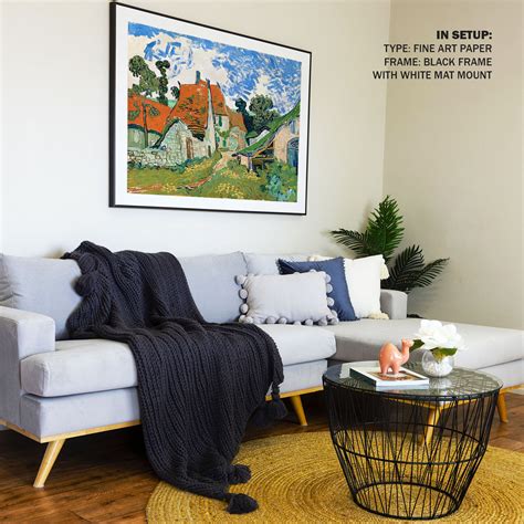 Street in Auvers sur Oise Painting & Wall Art Print by Van Gogh ...