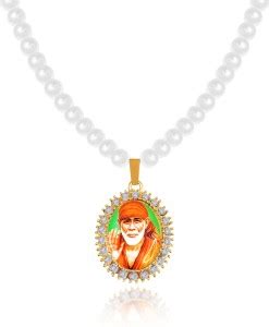 De-Ultimate Oval Nug Lord Shri Sai Baba/Sai Nath Maharaj Locket Pendant ...