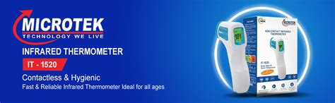 Microtek Plastic t-1520 Non Contact nfrared Thermometer For Body ...
