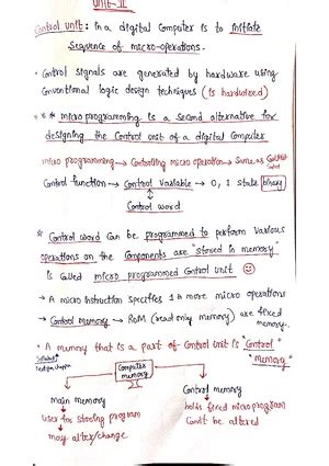 Unit 4 COA FULL - Comprehensive Notes on I/O Organization and DMA - Studocu