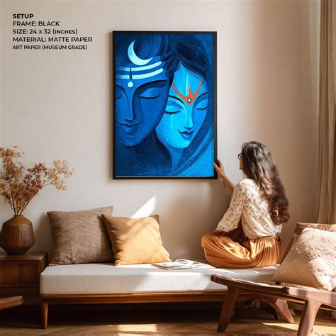 Shop Art | Shiva Parvati Ardhnarishwar | Vastu Wall Art | RareMango