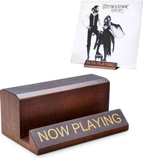 Amazon.com: Homella Decor Now Playing Vinyl Record Stand - Wooden Vinyl ...