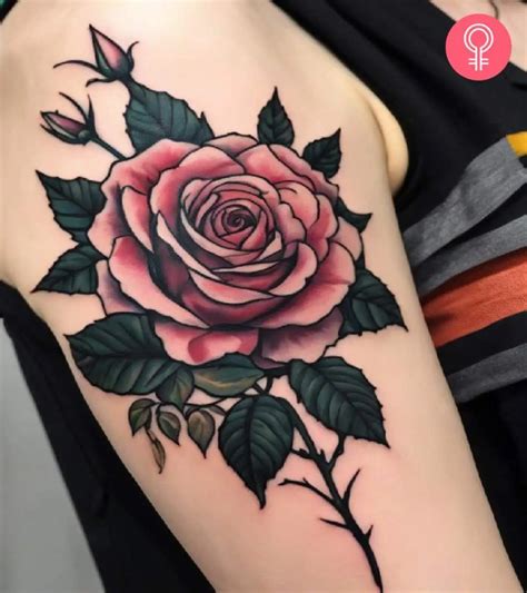 Rose With Thorns Tattoo