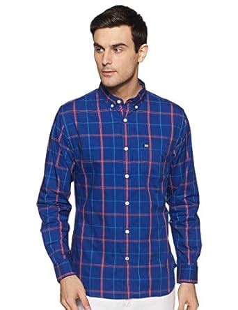 Byford By Pantaloons Men's Checkered Slim Fit Casual Shirt (880005661 ...
