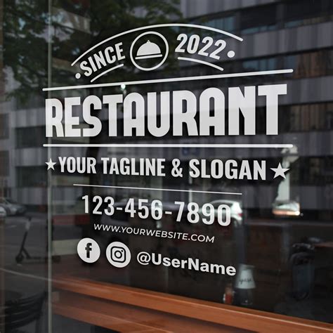 Restaurant Window Graphics 的图像结果