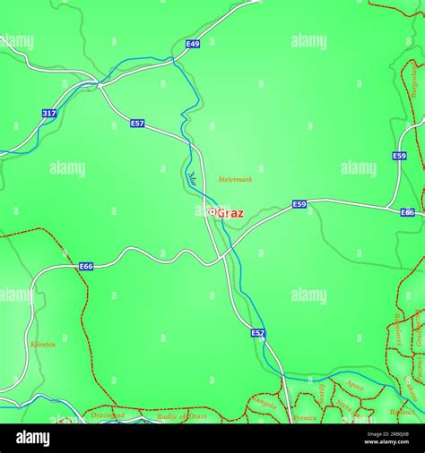 Map graz in austria hi-res stock photography and images - Alamy