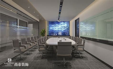 200万元办公空间1500平米装修案例_效果图 - 杭州银海万向办公室——筑邦臣 - 设计本