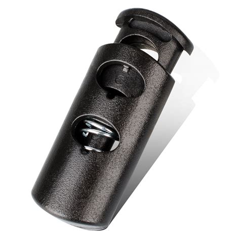 Double Hole Cord Locks End Plastic Spring Stop Toggle Stopper for ...