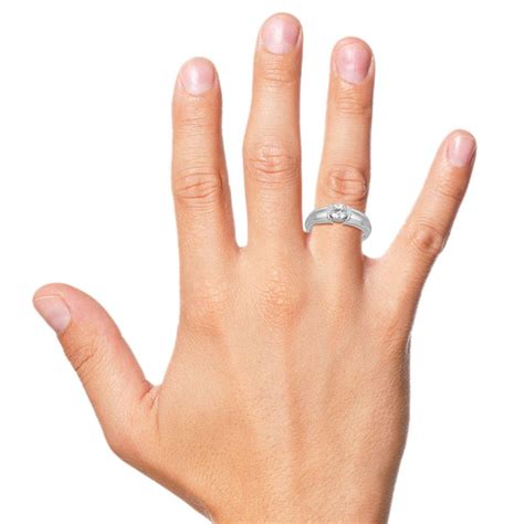 Jewelove™ Rings Men's Band only / J VS Designer Solitaire Platinum ...