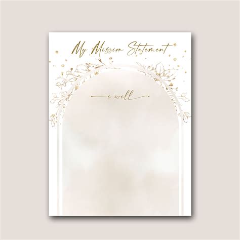 Personal Mission Statement Template - Kimenink