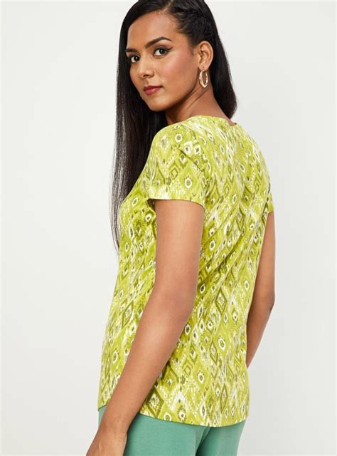 Buy Women Printed Short Sleeve Top Online at just Rs. 299.0 ...
