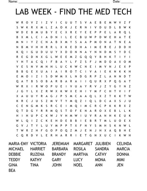 Image result for Lab Week Printable Puzzles