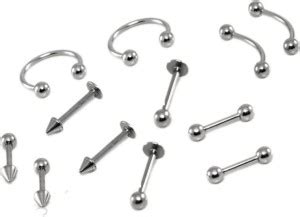 Flipkart.com - Buy Crazy Fashion Silver Surgical Steel Piercing Jewelry ...