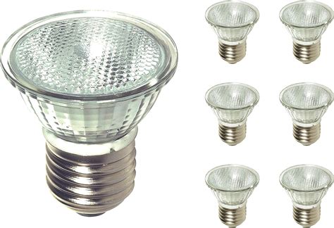 Halogen Cabinet Track Light Bulb - 6Pack, HR16, 50 Watt Flood Bulb 120V ...