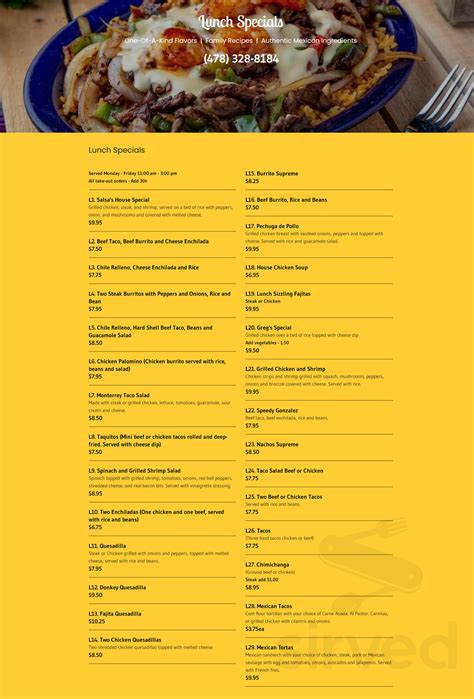 Salsa's Mexican Grill Warner Robins Ga at Scott Lanier blog