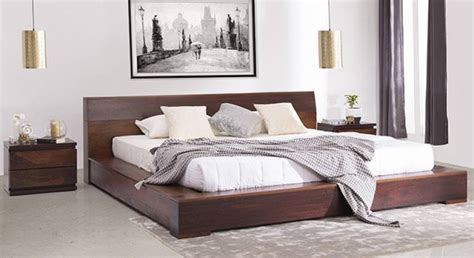 Urban Ladder Duetto Solid Wood Queen Bed Price in India - Buy Urban ...