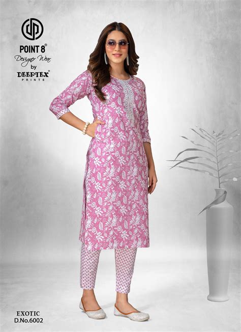 Deeptex Exotic Vol 6 Cotton Kurti With Pant Collection