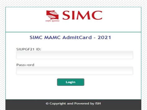 SIMC MA (MC) 2021 Admit Card released, Download at simc.edu | Education ...