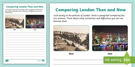 London Then and Now Comparison Activity (teacher made)