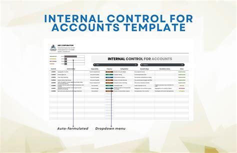 Internal Control for Accounts Template in Google Sheets, Excel - Download | Template.net