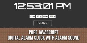 Image result for JavaScript Alarm