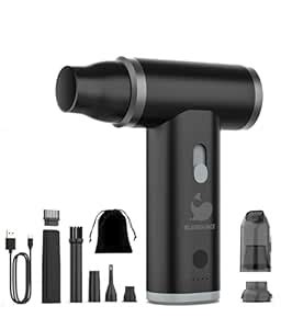 Compressed Air Duster, 130000RPM Electric Air Duster, Mini Portable ...