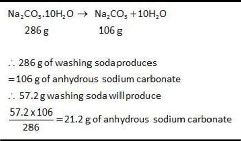 3.12 gm of washing soda crystal (Na2co3.10h2o) were dissolved in 200 ...