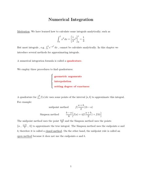 Numerical Integration Example 的图像结果