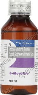 Buy S Mucolite Bottle Of 100ml Syrup Online at Flat 15% OFF | PharmEasy